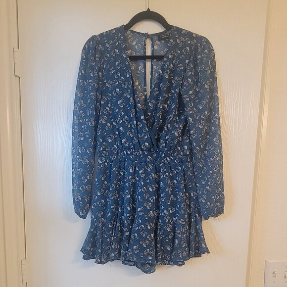 Floral ruffle romper - Picture 1 of 4